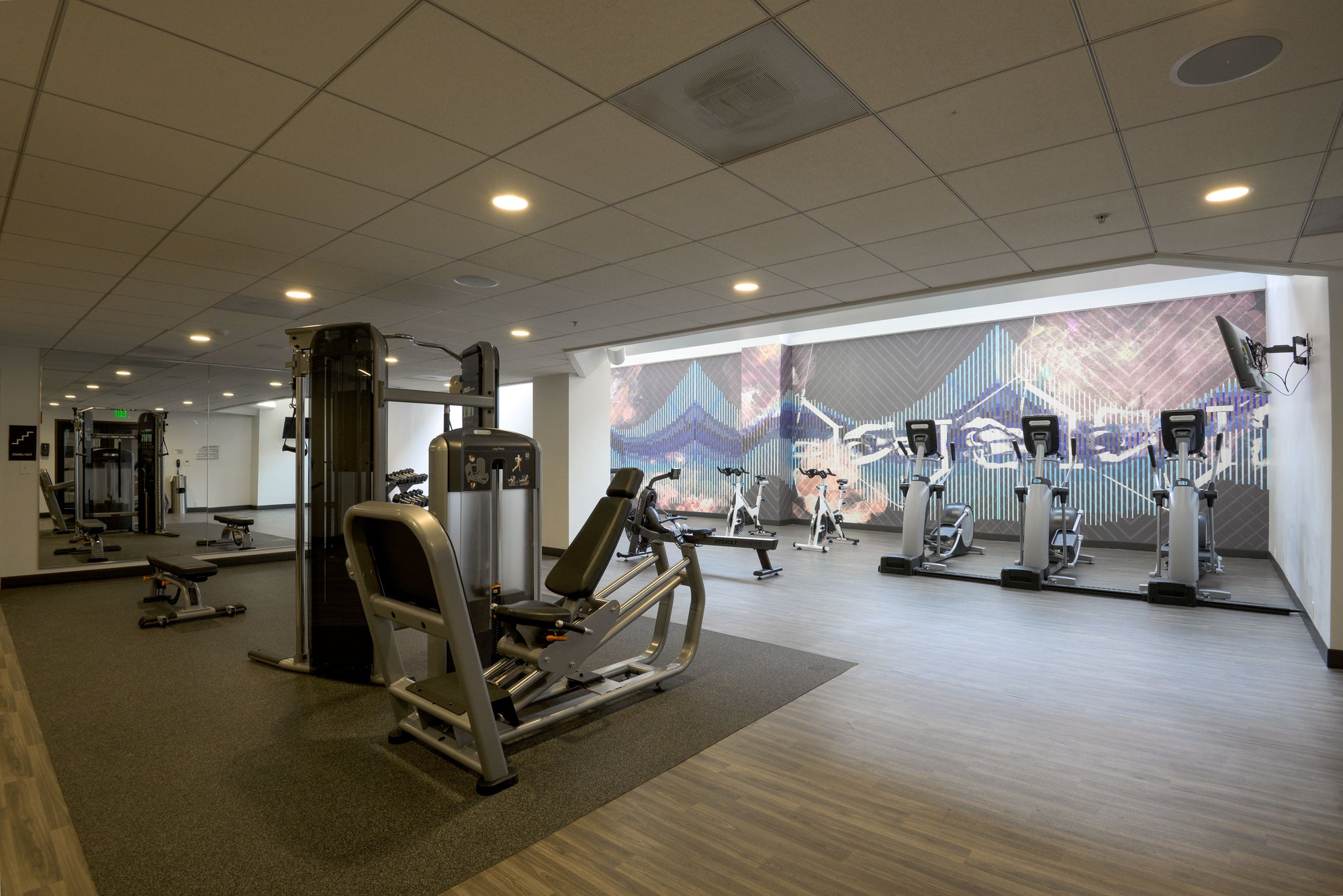 Corporate fitness environment